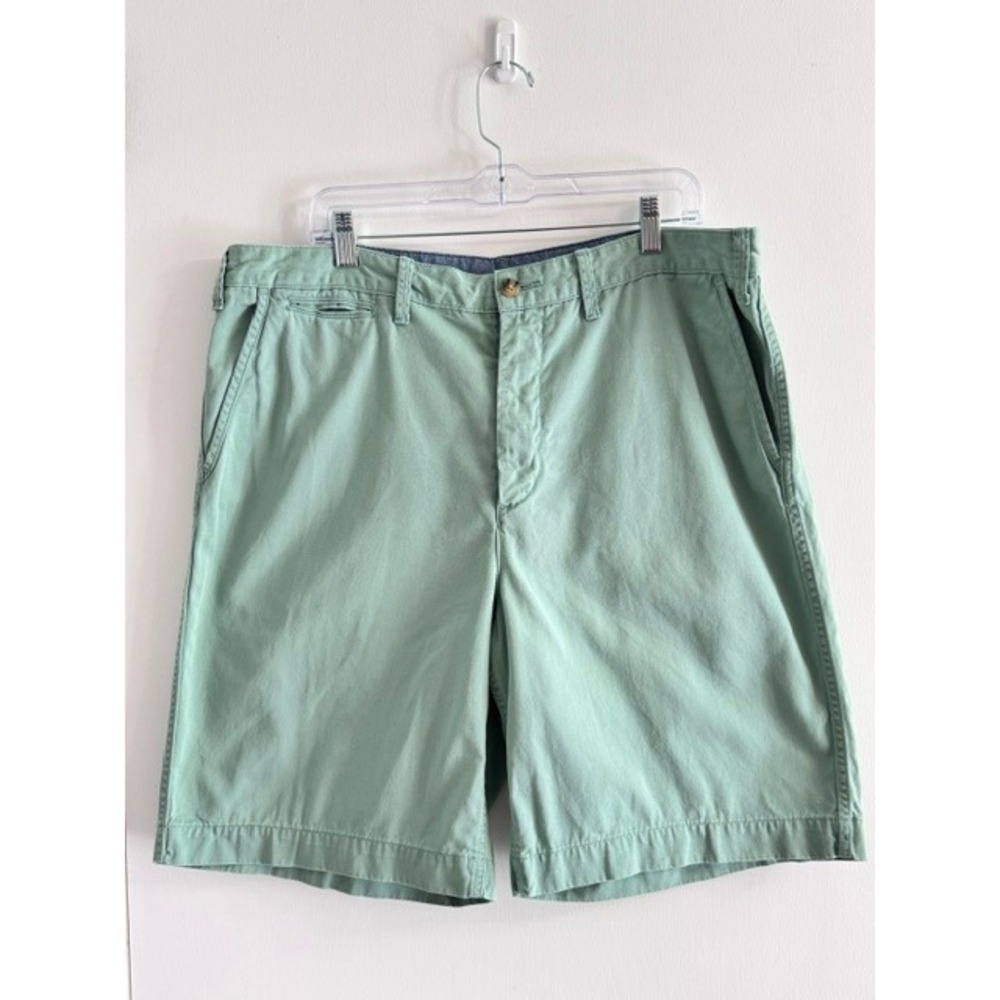 Polo Ralph Lauren Mens Relaxed Fit Chino Shorts Green Size 38 Cotton Preppy